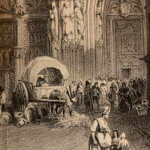 Large cathedral engraving 