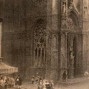 Large cathedral engraving 