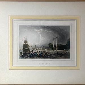 Hand colored engraving circa 1860's ~ Bordeaux 