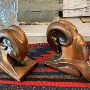 Art Deco Ram bookends 