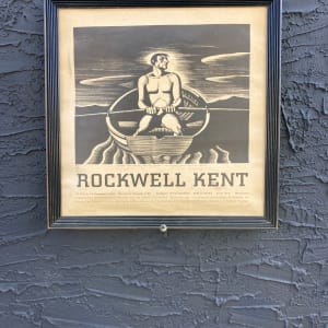 framed Vintage Rockwell Kent show poster 