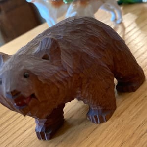 carved Black Forest bear 