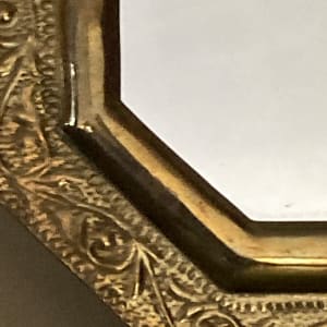 small brass mirror 