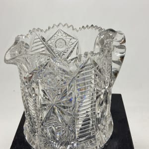 Brilliant cut glass pitcher 