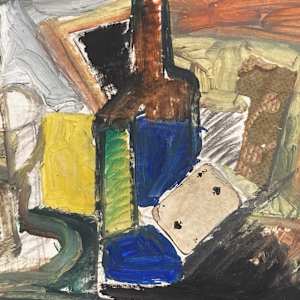 Original painting collage by Phillippe Kovo 
