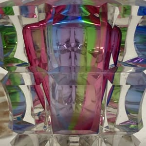 Multi colored perfume bottle 