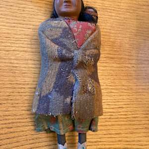 Skookum Indian doll with baby 