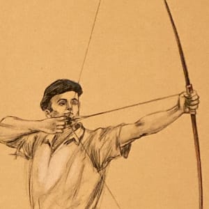 Original image of an archer 