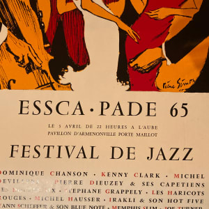 Vintage Essca Made 65 Festival De Jazz poster 