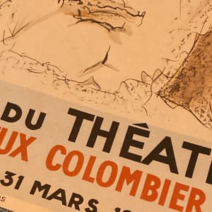 Vintage French Exposition Cimaise Du Theatre poster 