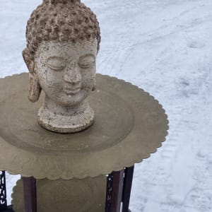 Pottery buddha head 