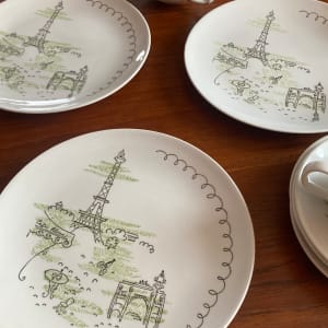 Paris dishes by Harmony House set of 4 