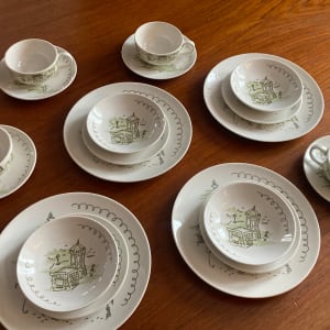 Paris dishes by Harmony House set of 4 