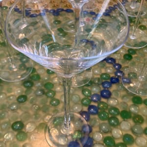 TALL martini glasses 6 available 