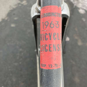 vintage 1966 Schwinn single speed steal frame bike 