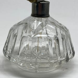 Clear glass Art Deco Perfume bottle with spray 