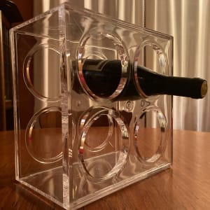 Lucite wine holder 