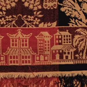 early 1800's hand woven coverlet 