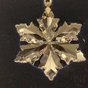 Swarovski snowflake crystal ornament 
