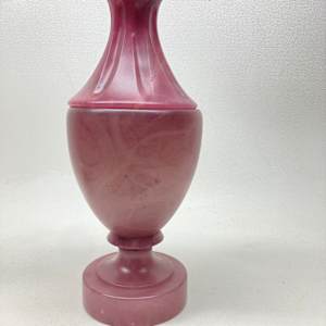 pink colored 12" marble table lamp base 