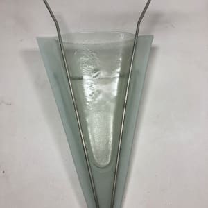 Post modern glass wall vase 