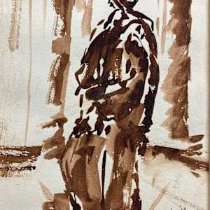 original ink figural image 