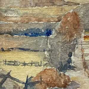 original watercolor of landscape 