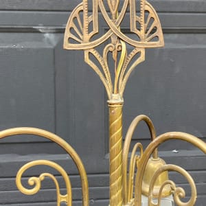 Art Deco brass chandelier 