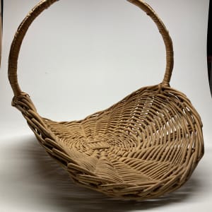 large wicker flower basket 