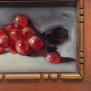 Framed original grape painting on canvas 