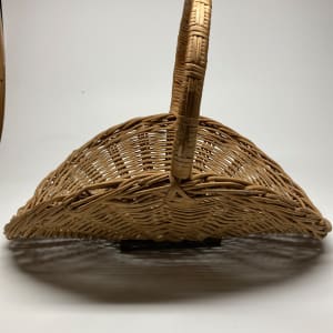 large wicker flower basket 