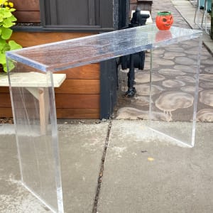Lucite console table 