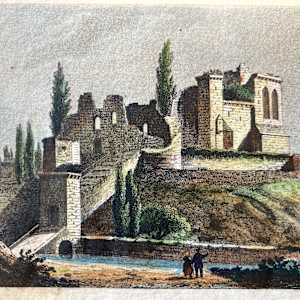 hand colored steel engraving 