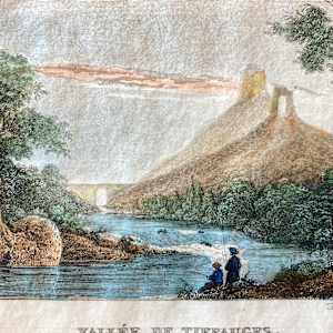 hand colored steel engraving 