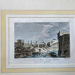 hand colored steel engraving 