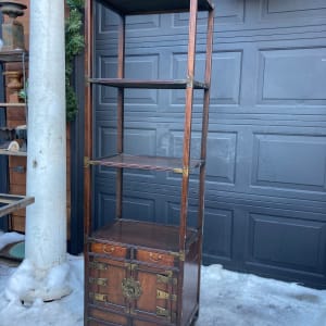 Chinese tall shelf with drawer 