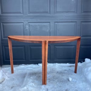 Hand made demi lune table 