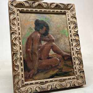 Original painting of nude woman on paper 
