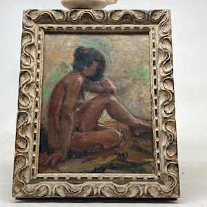 Original painting of nude woman on paper 