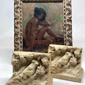 Original painting of nude woman on paper 