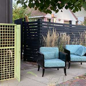 black modern fireside chair 