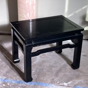 Black lacquered bench / table 