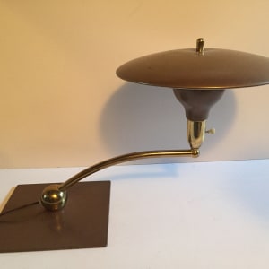 vintage saucer desk lamp