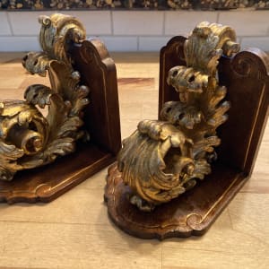 Firenze gold leaf bookends 