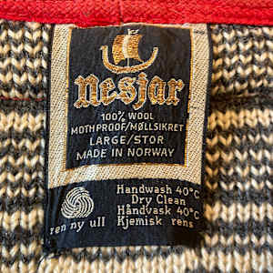 Hand made 100 percent wool Norwegian sweater 