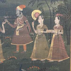 hand painted Indonesian painting on silk 