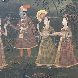 hand painted Indonesian painting on silk 