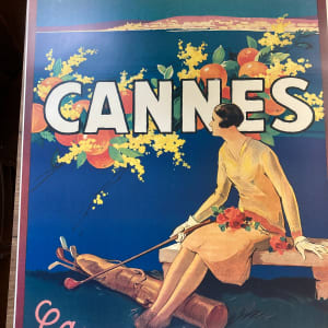 Large Cannes travel poster (1990's) 
