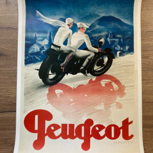 Peugeot motorcycle poster (1990's) 