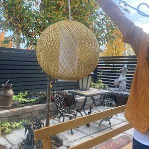 modern ball pendant light fixture 